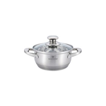   Blaumann Satin Gourmet Line rozsdamentes acél lábas fedővel, 26 cm, 9,5 literes, szatén