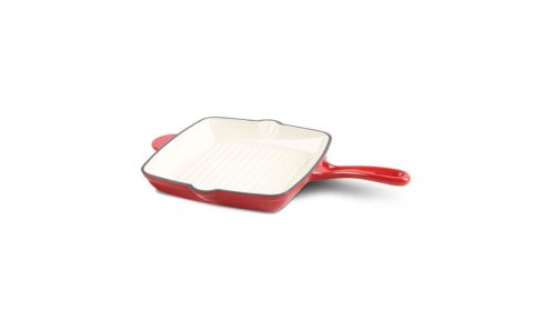 Berlinger Haus Strong Mold Seria öntöttvas grill serpenyő zománcozott bevonattal, piros/fehér