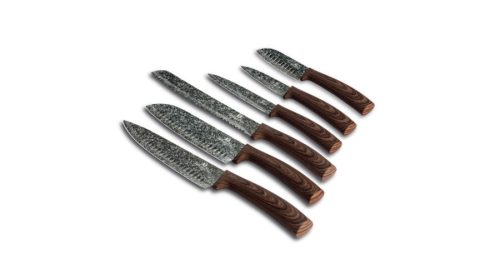 Berlinger Haus Forest Line 6 db-os késkészlet márvány bevonattal