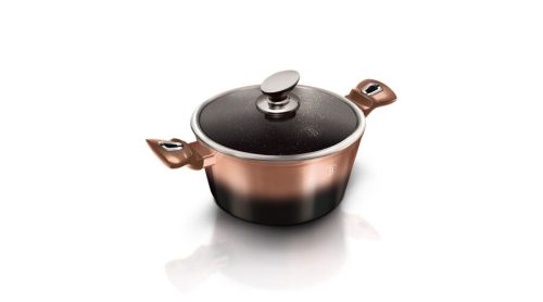 Berlinger Haus Metallic Rosegold Noir magas lábas márvány bevonattal, metál külső bevonattal, fedőve