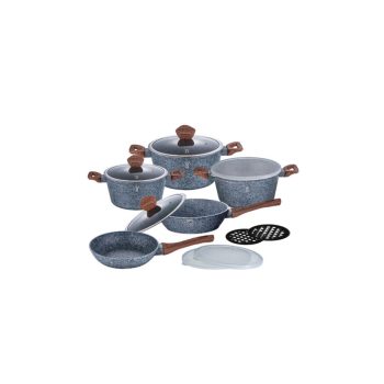   Berlinger Haus Forest Line 13 részes edénykészlet kő hatású márvány bevonattal