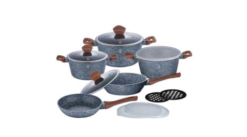 Berlinger Haus Forest Line 13 részes edénykészlet kő hatású márvány bevonattal