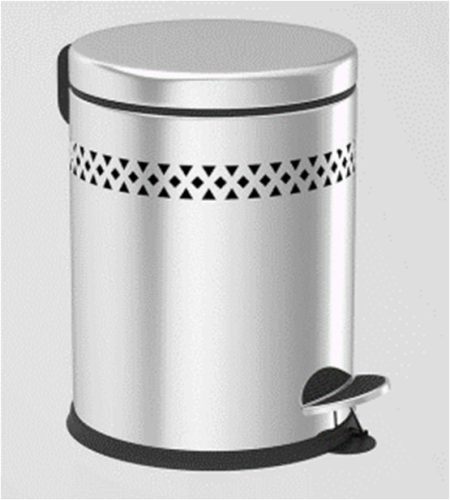 Fém Pedálos Szemetes Mintás 12 L