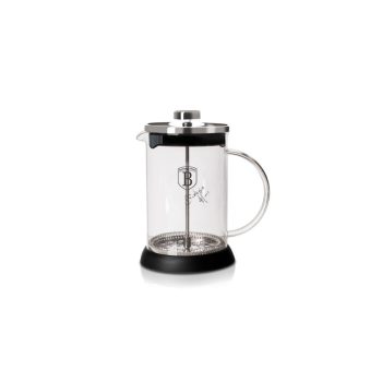   Berlinger Haus Black Silver Collection dugattyús kávé- és teafőző, 800 ml