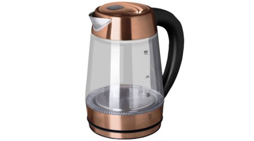 Berlinger Haus Metallic Rosegold Line rozsdamentes acél elektromos vízforraló hőfokszabályzóval, 1,7