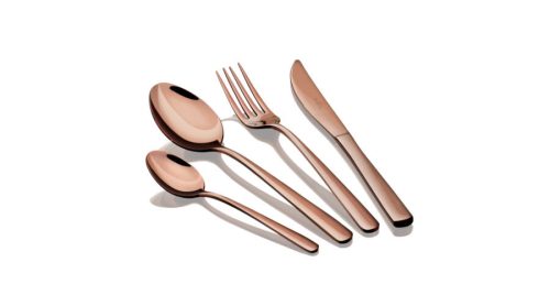Berlinger Haus 4 személyes rozsdamentes acél evőeszköz készlet, tükör fénnyel, 16 részes, rosegold