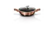 Berlinger Haus Metallic Line Rosegold Noir lábas márvány bevonattal, fedővel, 28 cm
