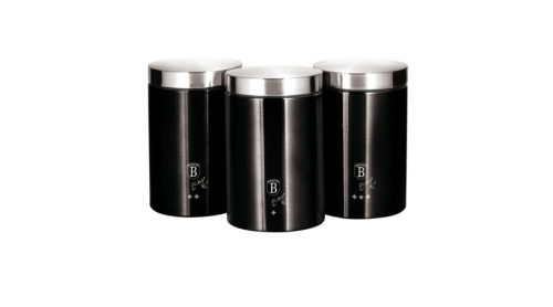 Berlinger Haus Black Silver Collection 3 db-os tárolódoboz készlet