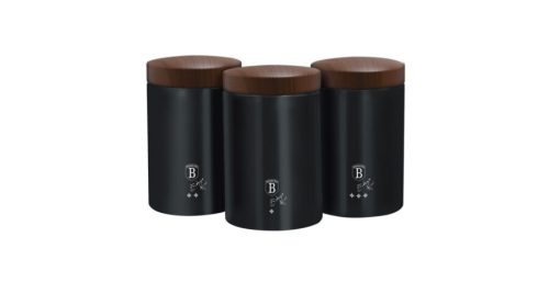 Berlinger Haus Ebony Rosewood Line 3 db-os konyhai tárolódoboz készlet