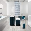 Berlinger Haus Metallic Aquamarine Line WC papír és kefetartó metál külső bevonattal, sötétkék