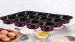 Berlinger Haus Purple Eclipse Collection 12 lyukú muffinsütő titán bevonattal, metál külső bevonatta