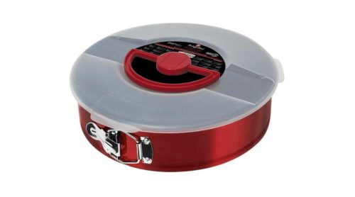 Berlinger Haus Metallic Burgundy Line kapcsos kerek tortaforma titán bevonattal, fedővel