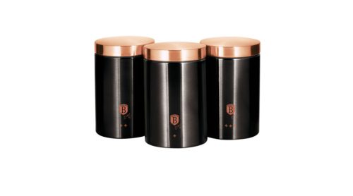 Berlinger Haus Black Rose Collection 3 db-os konyhai tárolódoboz készlet