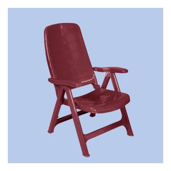 Prelude műanyag kerti szék bordó  - Flair