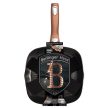 Berlinger Haus Metallic Rosegold Line grill serpenyő márvány bevonattal, levehető nyéllel, 28 cm