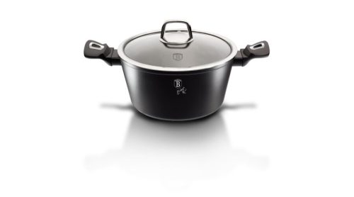 Berlinger Haus Black Silver Collection magas lábas márvány bevonattal, fedővel, 24 cm