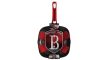 Berlinger Haus Metallic Burgundy Line grill serpenyő márvány bevonattal, levehető nyéllel, 28 cm
