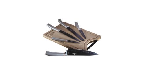 Berlinger Haus Moonlight Collection 6 részes késkészlet bambusz vágódeszkával