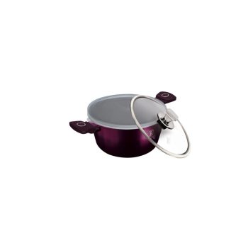   Berlinger Haus Purple Eclipse Collection magas lábas titán bevonattal, kétféle fedővel, 20 cm