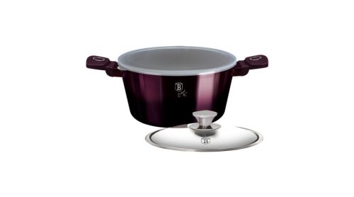 Berlinger Haus Purple Eclipse Collection magas lábas titán bevonattal, kétféle fedővel, 24 cm