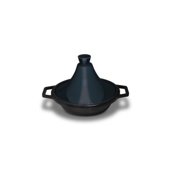   Berlinger Haus Metallic Aquamarine Line öntöttvas tajine edény márvány bevonattal, zománcozott tetőv