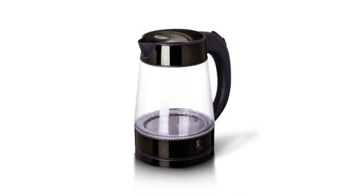 Berlinger Haus Metallic Line Shine Black Edition rozsdamentes acél elektromos vízforraló, 1,7 liter,
