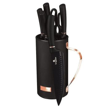   Berlinger Haus Black Rose Collection 7 részes késkészlet állvánnyal, tapadásmentes bevonattal