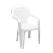 Chicago műanyag kerti szék magas támlás fehér - Flair