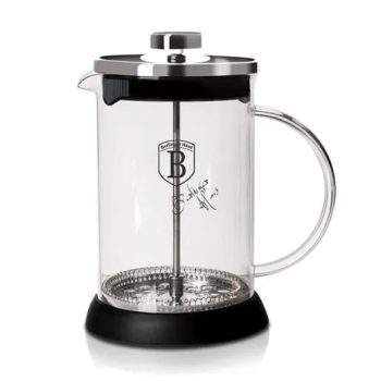   Berlinger Haus Black Silver dugattyús kávé- és teafőző, 350 ml