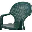 Chicago műanyag kerti szék magas támlás zöld - Flair