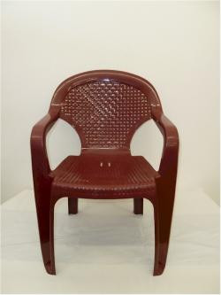 Chicago műanyag kerti szék magas támlás bordó - Flair