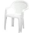 Chicago műanyag kerti szék alacsony támlás fehér - Flair