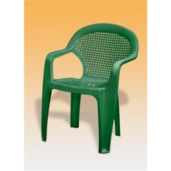 Chicago műanyag kerti szék alacsony támlás zöld - Flair