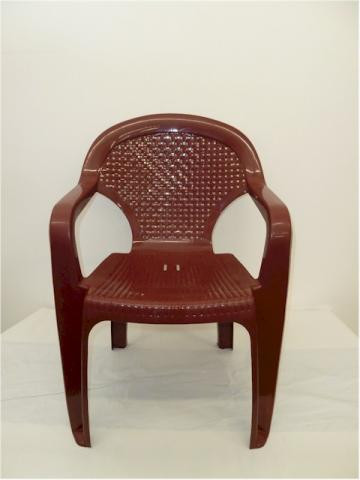 Chicago műanyag kerti szék alacsony támlás bordó - Flair