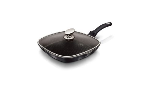 Berlinger Haus Carbon Pro Collection grill serpenyő márvány bevonattal, fedővel