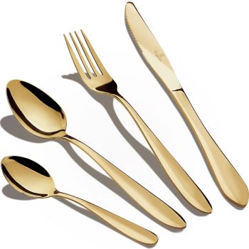   Berlinger Haus 6 személyes rozsdamentes acél evőeszköz készlet pezsgő színben