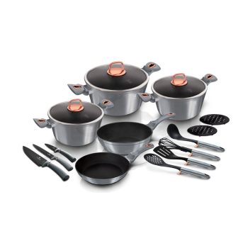   Berlinger Haus Moonlight Collection 17 részes edénykészlet titán bevonattal