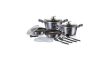 Berlinger Haus Carbon Pro Collection 10+3 részes edénykészlet márvány bevonattal sötétszürke színben