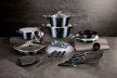 Berlinger Haus Metallic Aquamarine Line 22 részes edénykészlet márvány bevonattal, metál külső bevon