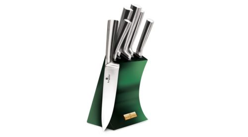 Berlinger Haus Emerald Collection 6 részes rozsdamentes acél késkészlet állvánnyal