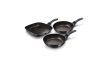 Berlinger Haus Carbon Pro Collection 3 részes serpenyőkészlet grill serpenyővel, márvány bevonattal