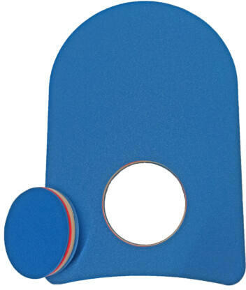 Polifoam úszódeszka dugóval kék