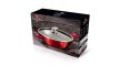 Berlinger Haus Metallic Burgundy Line wok fedővel, márvány bevonattal, metál külső bevonattal, 30 cm