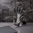 Berlinger Haus Black Silver Collection 8 részes késkészlet titán bevonattal, állvánnyal