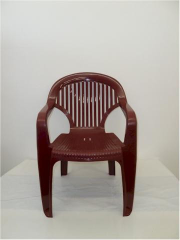 Toronto műanyag kerti szék alacsonytámlás bordó - Flair