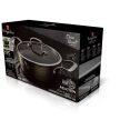Berlinger Haus Shine Black Collection magas lábas titán bevonattal, kétféle fedővel, 20 cm