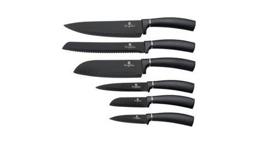 Berlinger Haus Carbon Pro Collection 6 db-os késkészlet tapadásmentes bevonattal, mágneszáras dobozb