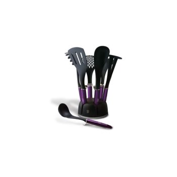   Berlinger Haus Purple Eclipse Collection 7 részes nylon konyhai eszköz készlet állvánnyal