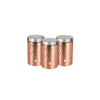   Berlinger Haus Shine Basalt Collection 3 db-os tárolódoboz készlet különleges külső bevonattal, rose