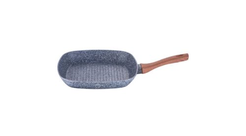 Berlinger Haus Forest Line grill serpenyő kő hatású márvány bevonattal, fa mintázatú nyéllel